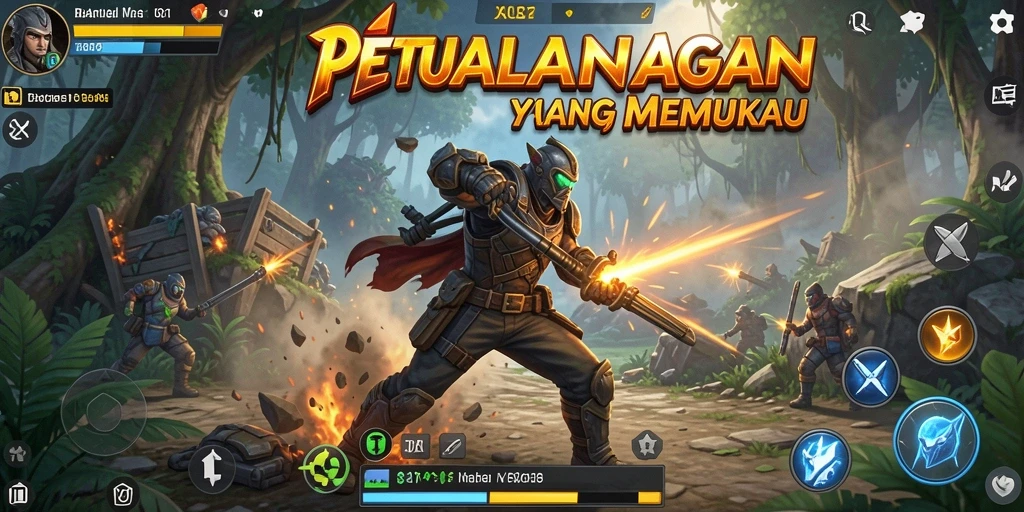 Gameplay aksi mendebarkan dalam BARU01 yang bikin ketagihan.