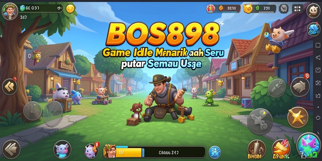 Tangkapan layar menunjukkan gameplay santai dari BOS898 yang seru.