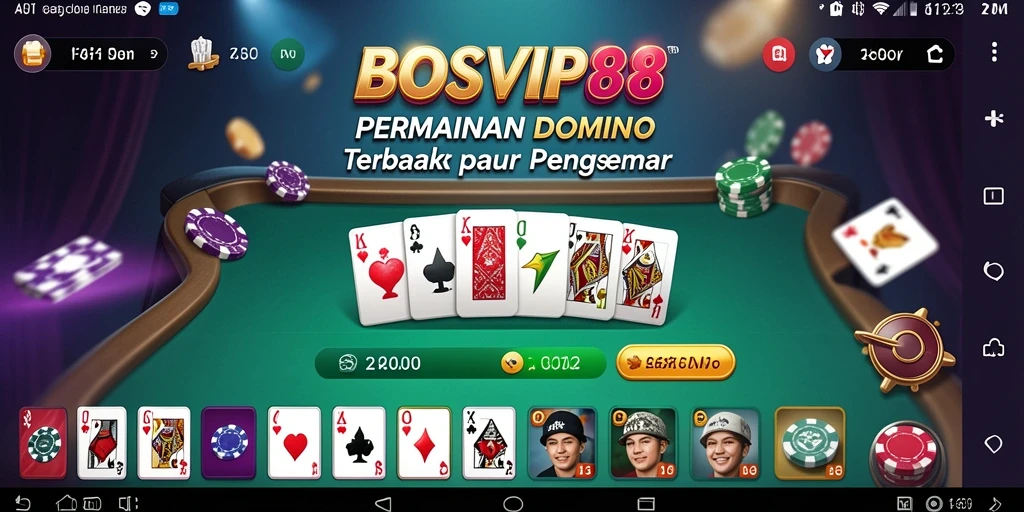 Tampilan gameplay menarik dari BOSVIP88 dengan fitur domino.