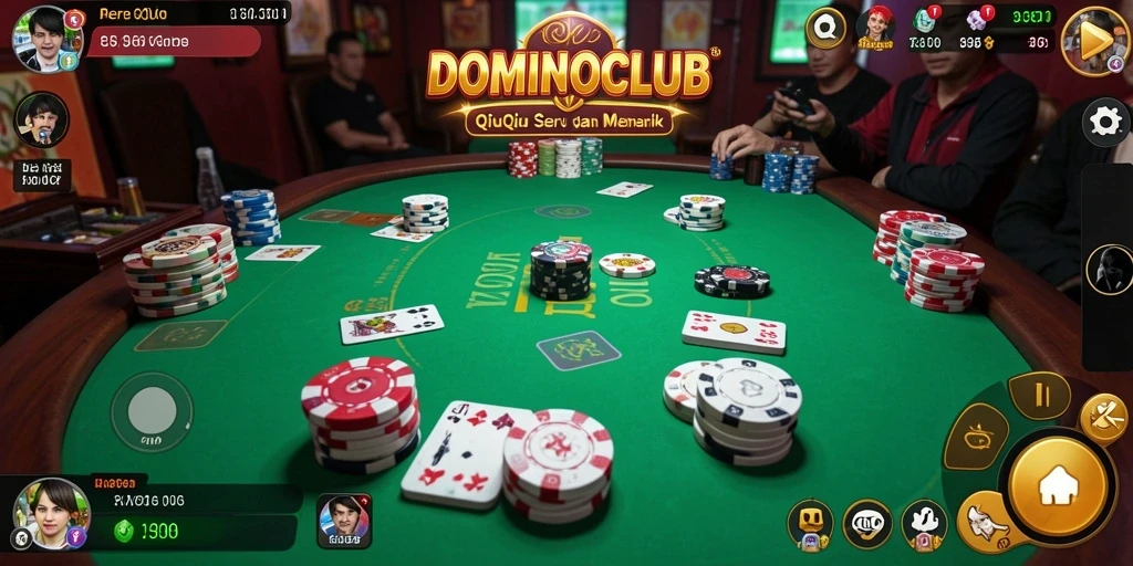 Screenshot gameplay QiuQiu yang seru dari DOMINOCLUB.
