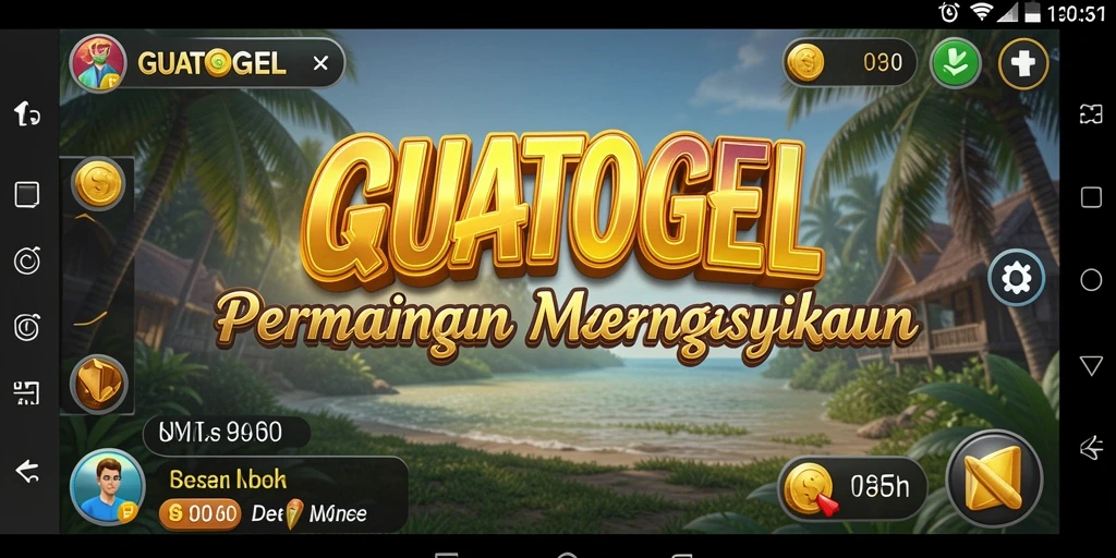 Tampilan gameplay GUATOGEL yang menarik dan penuh warna.
