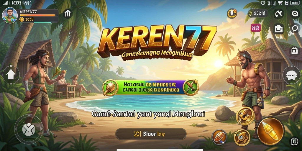 Tangkapan layar gameplay KEREN77 yang menunjukkan keseruan permainan Casual.