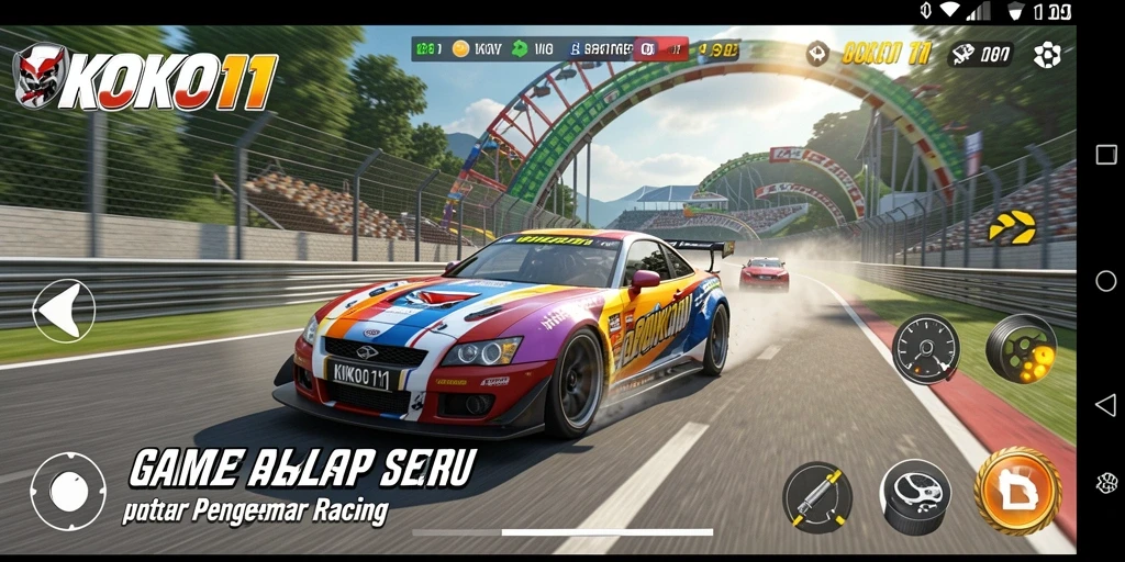 Gameplay KOKO11 yang penuh aksi dan kecepatan.