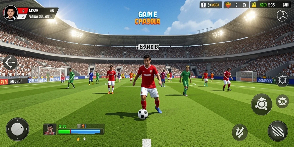 Tampilan menarik dari gameplay ME355 yang seru dan kompetitif.