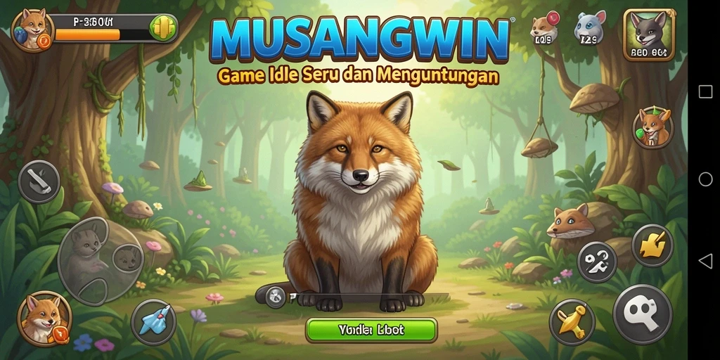 Screenshot menunjukkan gameplay MUSANGWIN yang menarik dan interaktif.