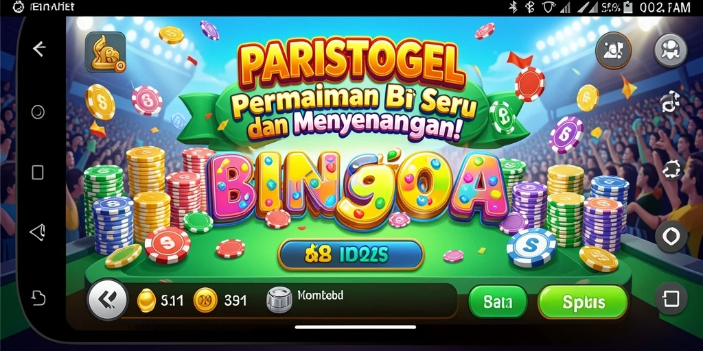 Screenshot gameplay Bingo yang seru dan interaktif.