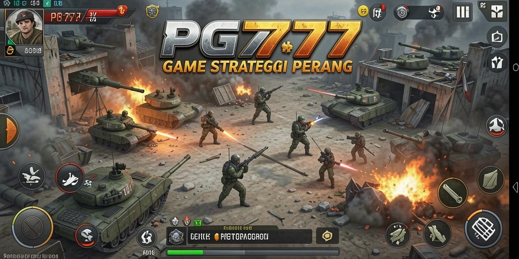 Tampilan gameplay PG777 yang memukau dengan aksi strategi mendebarkan.