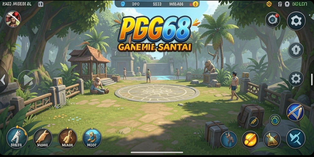 Tampilan gameplay PGG68 yang penuh warna dan menarik.