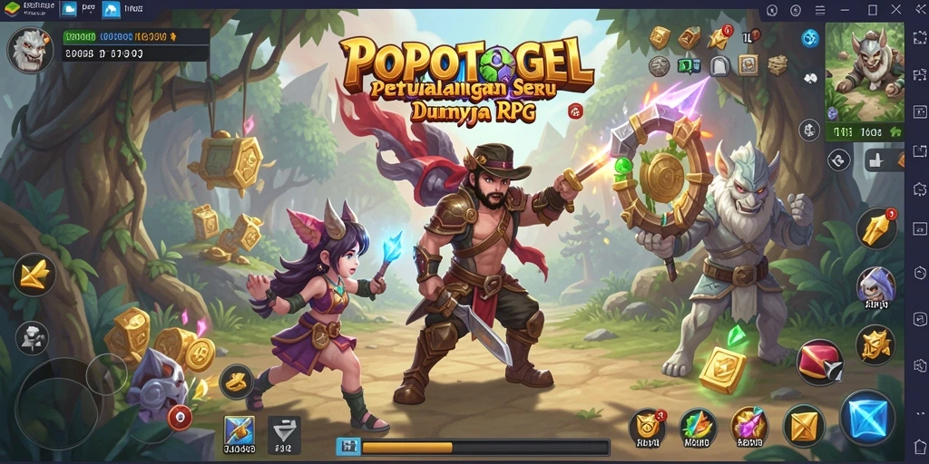 Tangkapan layar yang menunjukkan aksi pertarungan dalam RPG.