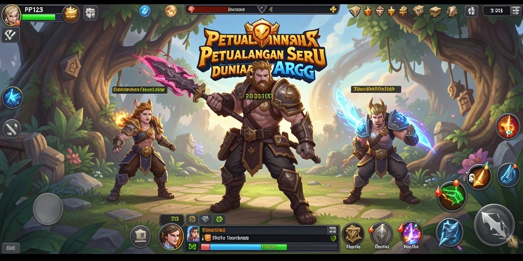Tampilan gameplay PP123 yang mendebarkan dalam dunia ARPG.
