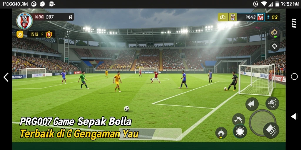 Tampilan permainan sepak bola yang mendebarkan di PRG007.