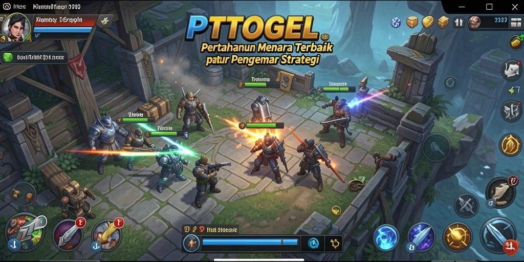 Tampilan gameplay seru PTTOGEL dengan strategi Tower Defense yang mendebarkan.