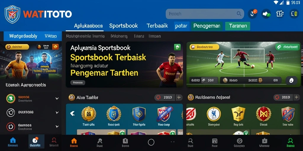 Tangkapan layar gameplay WATITOTO yang menampilkan taruhan olahraga yang menarik.
